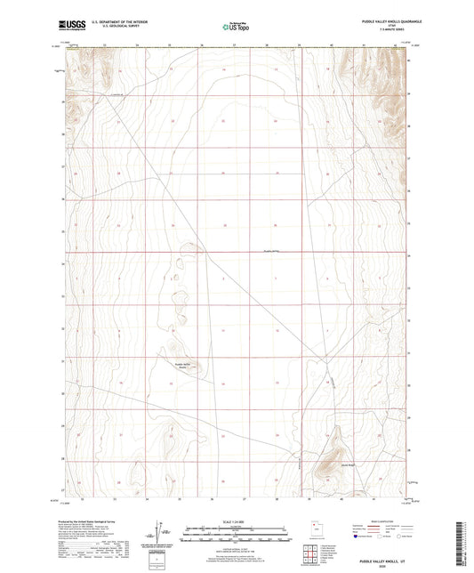 Puddle Valley Knolls Utah US Topo Map Image