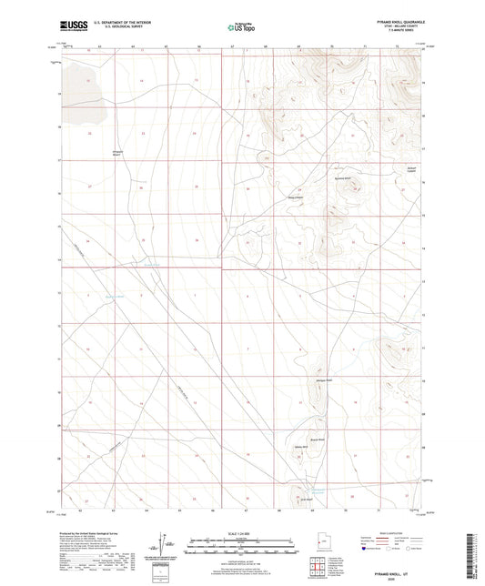 Pyramid Knoll Utah US Topo Map Image