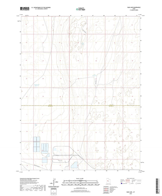 Rain Lake Utah US Topo Map Image