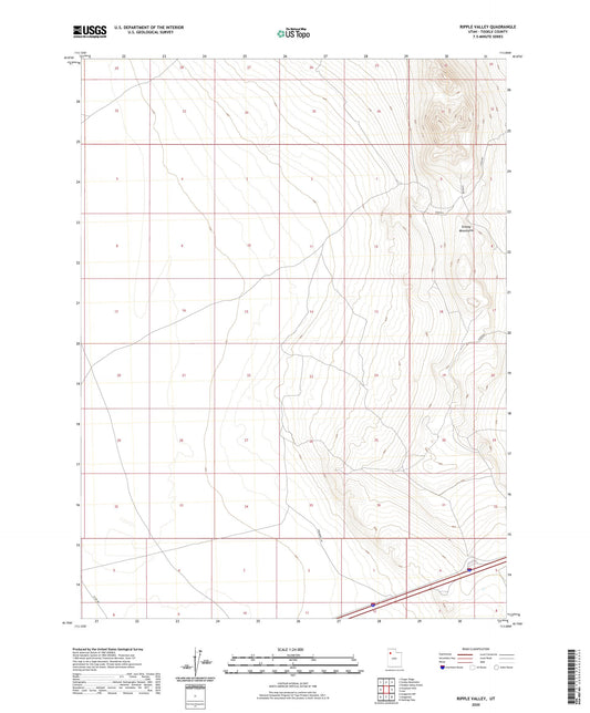 Ripple Valley Utah US Topo Map Image