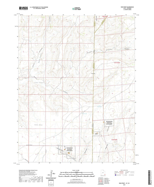 Ruin Point Utah US Topo Map Image