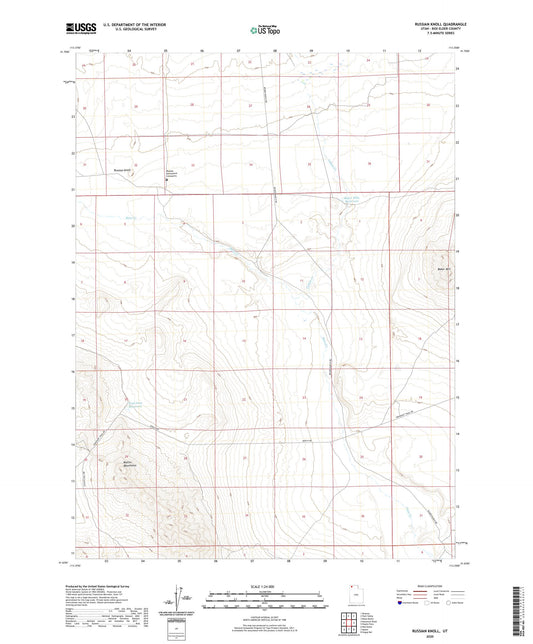 Russian Knoll Utah US Topo Map Image