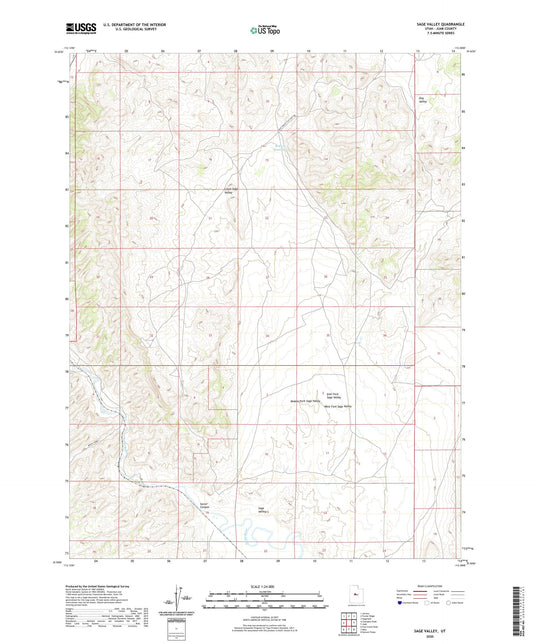 Sage Valley Utah US Topo Map Image