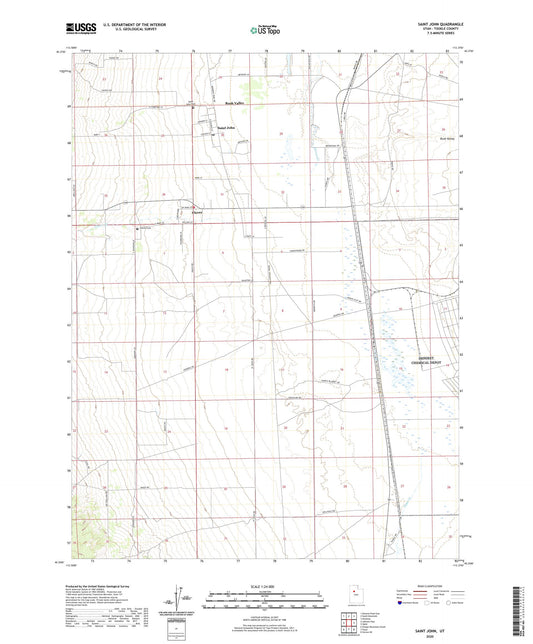 Saint John Utah US Topo Map Image