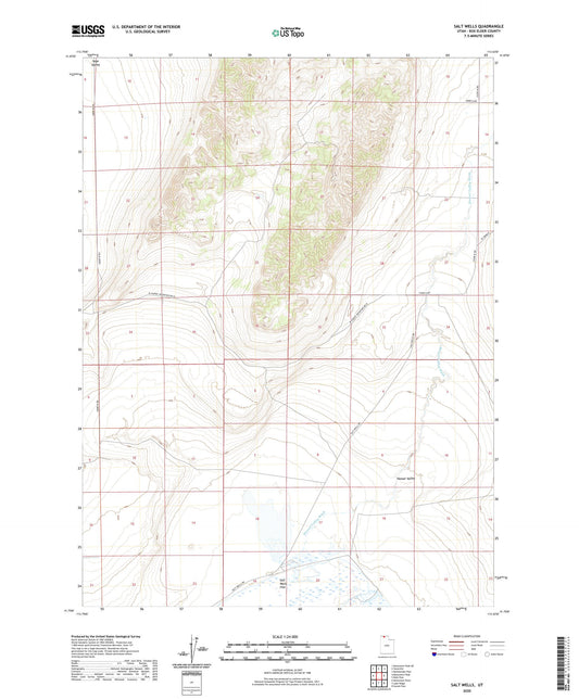 Salt Wells Utah US Topo Map Image