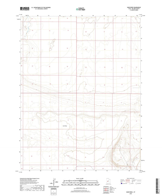 Sand Ridge Utah US Topo Map Image