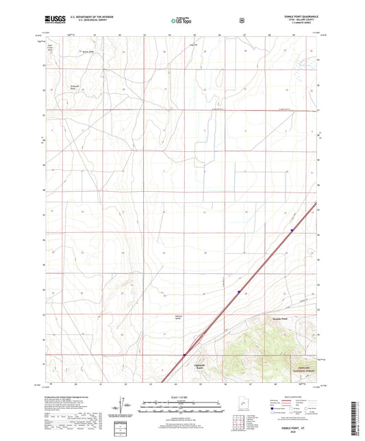 Sixmile Point Utah US Topo Map Image