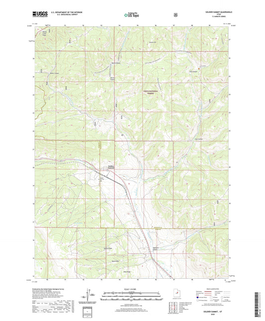 Soldier Summit Utah US Topo Map Image