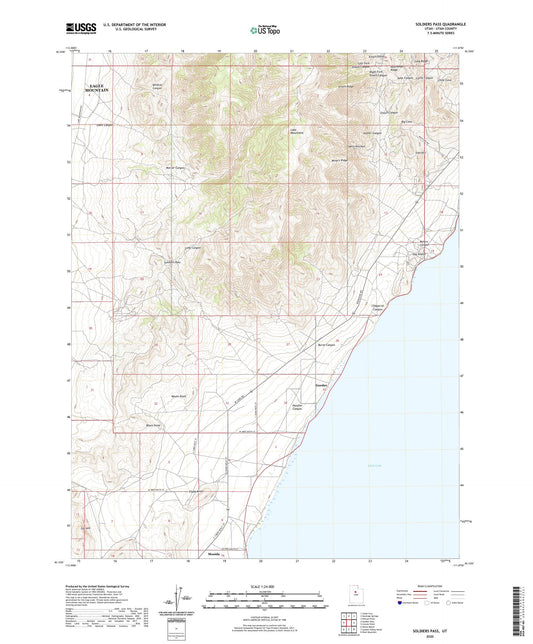 Soldiers Pass Utah US Topo Map Image