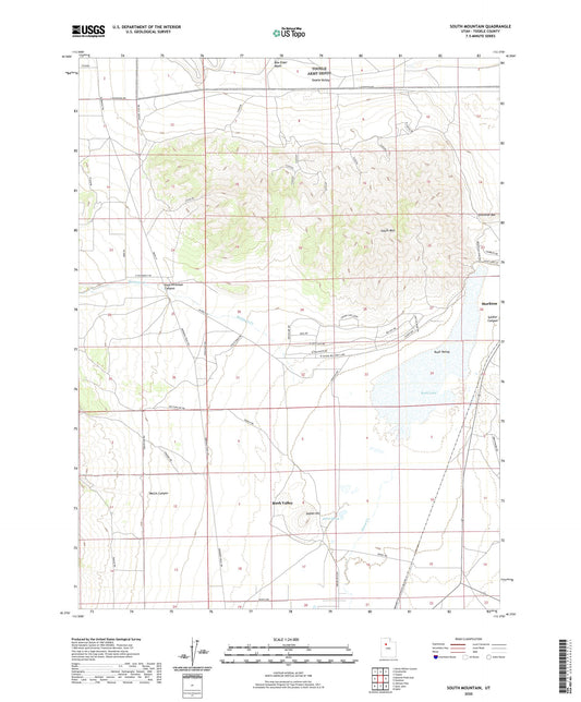 South Mountain Utah US Topo Map Image