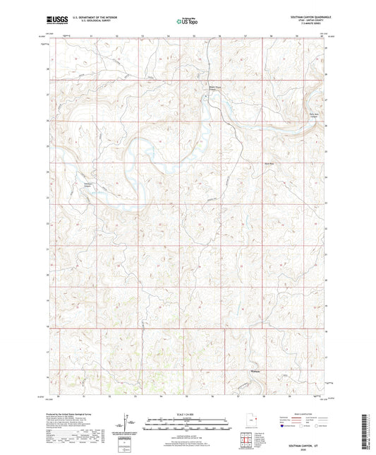 Southam Canyon Utah US Topo Map Image