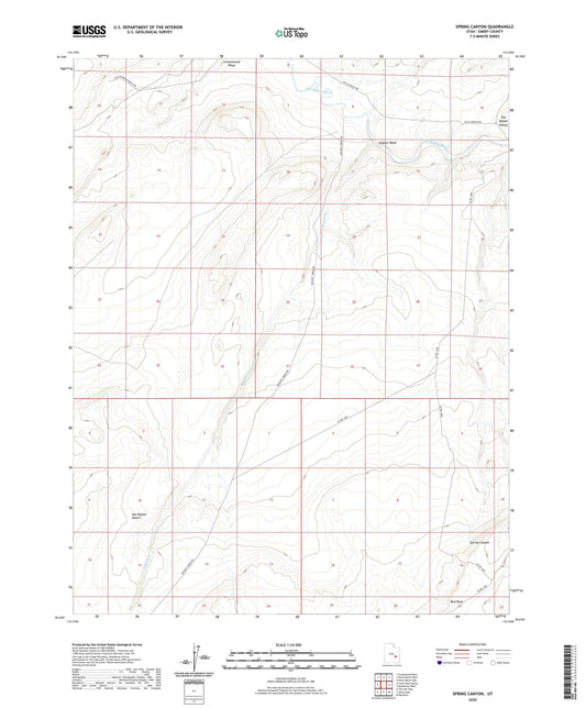 Spring Canyon Utah US Topo Map Image
