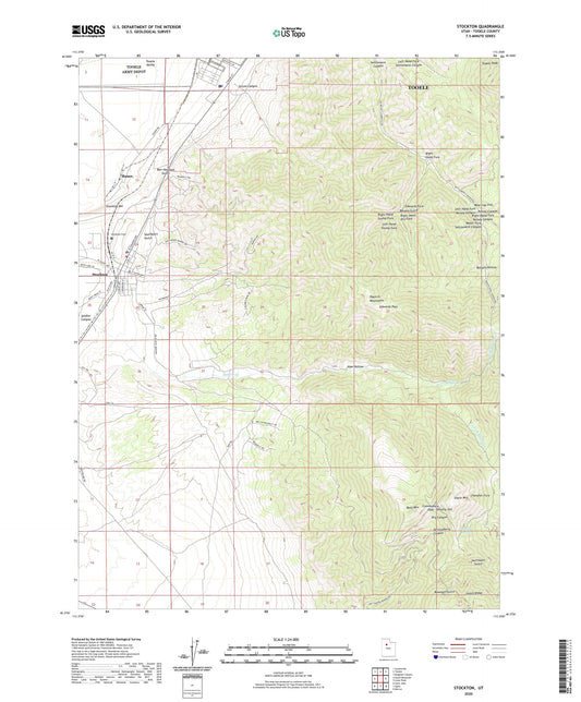 Stockton Utah US Topo Map Image