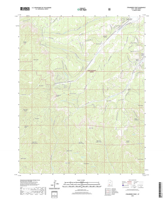 Strawberry Point Utah US Topo Map Image