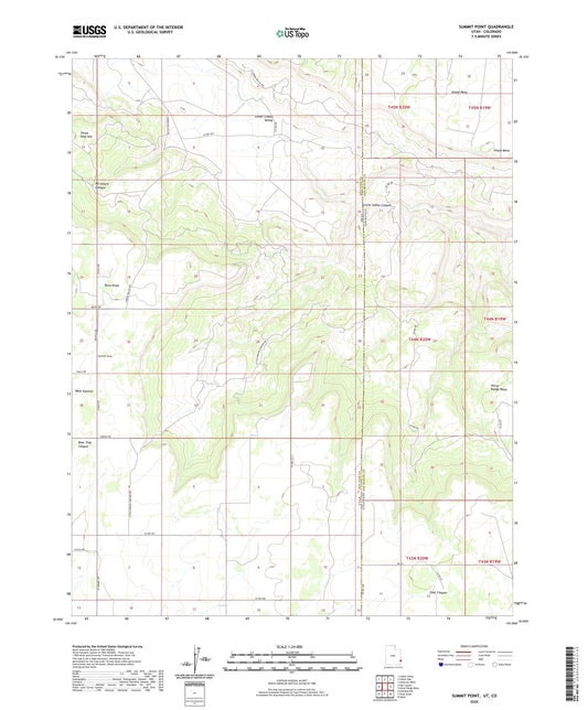Summit Point Utah US Topo Map Image