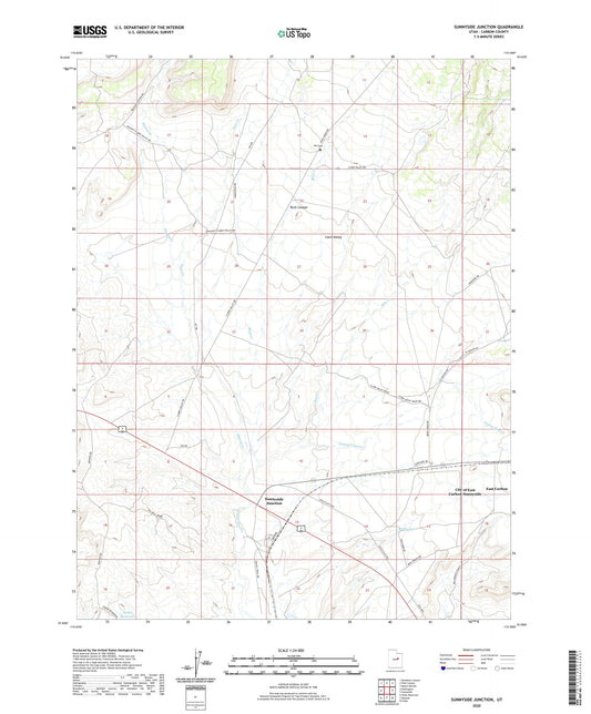 Sunnyside Junction Utah US Topo Map Image