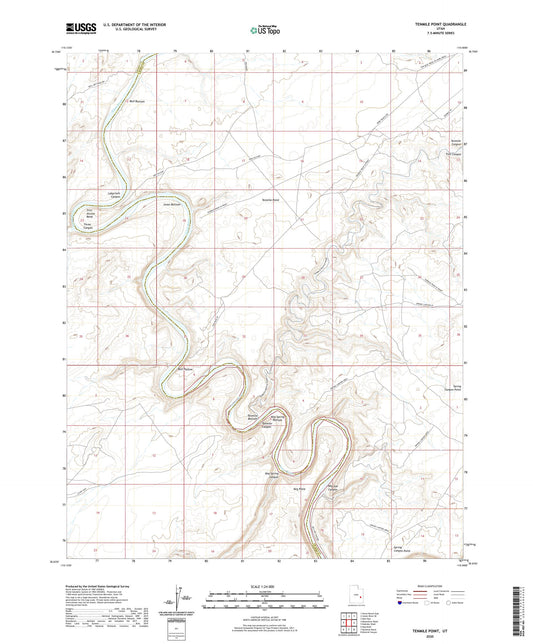 Tenmile Point Utah US Topo Map Image