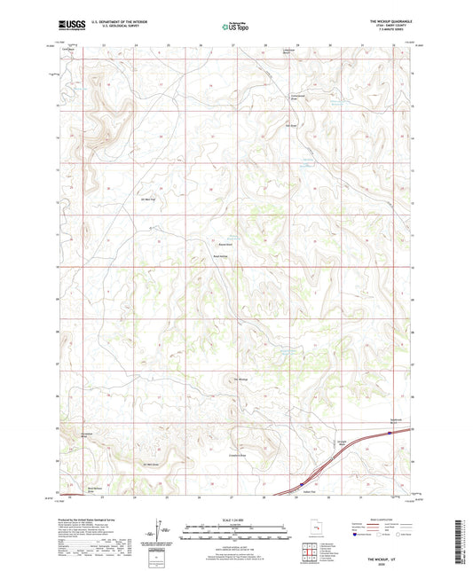 The Wickiup Utah US Topo Map Image