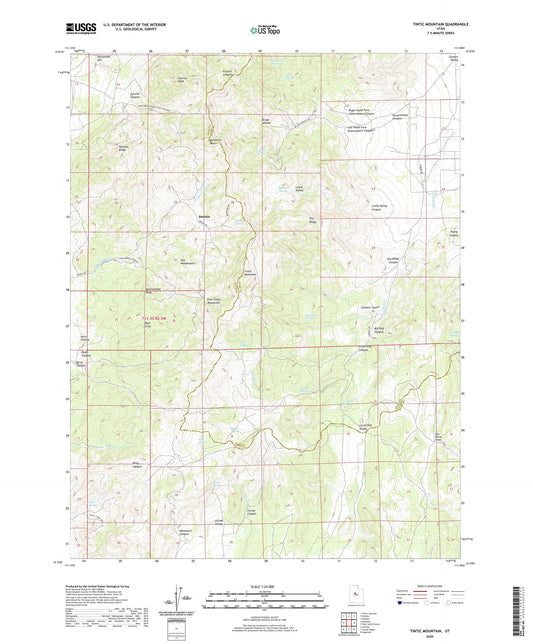 Tintic Mountain Utah US Topo Map Image