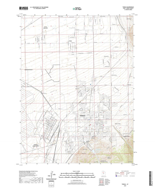 Tooele Utah US Topo Map Image