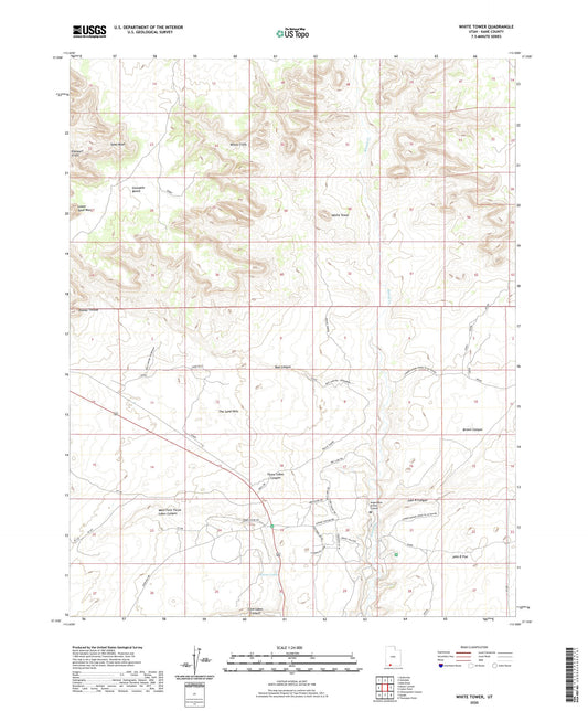 White Tower Utah US Topo Map Image