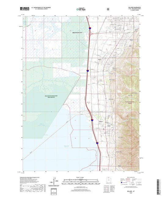 Willard Utah US Topo Map Image