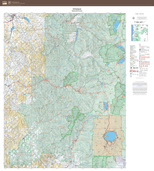 Umpqua National Forest Map