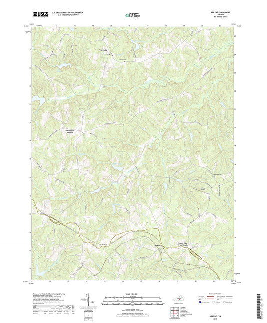 Abilene Virginia US Topo Map Image