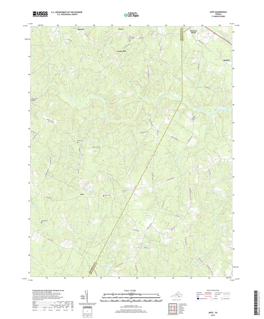 Ante Virginia US Topo Map Image