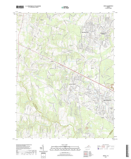 Arcola Virginia US Topo Map Image