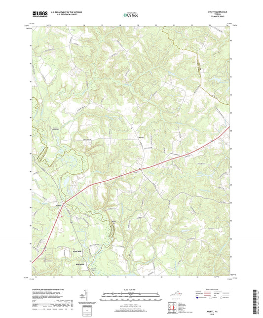 Aylett Virginia US Topo Map Image