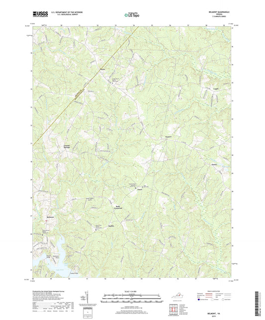 Belmont Virginia US Topo Map Image