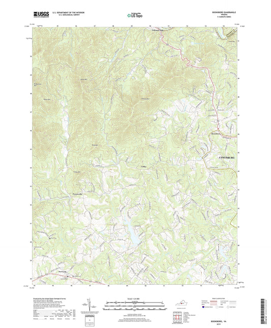 Boonsboro Virginia US Topo Map Image