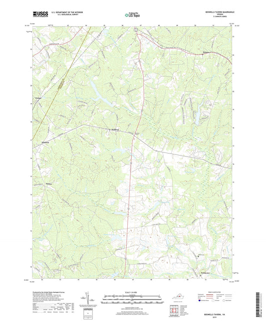 Boswells Tavern Virginia US Topo Map Image