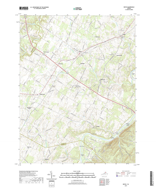 Boyce Virginia US Topo Map Image