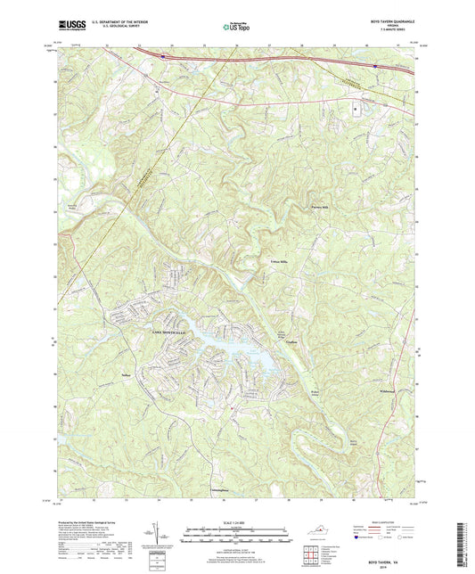 Boyd Tavern Virginia US Topo Map Image