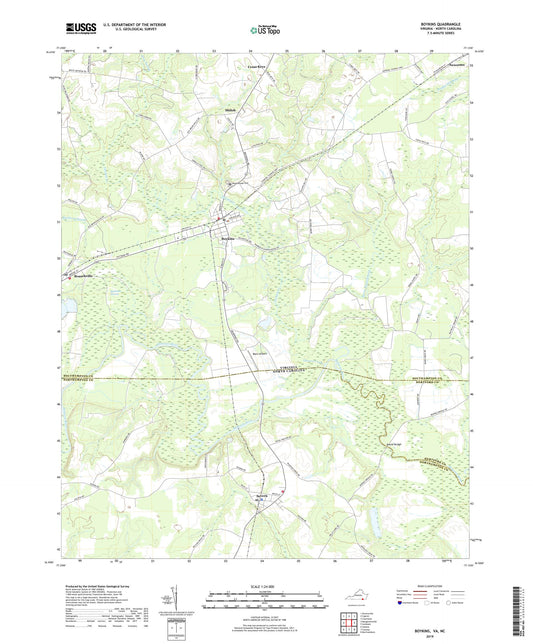 Boykins Virginia US Topo Map Image
