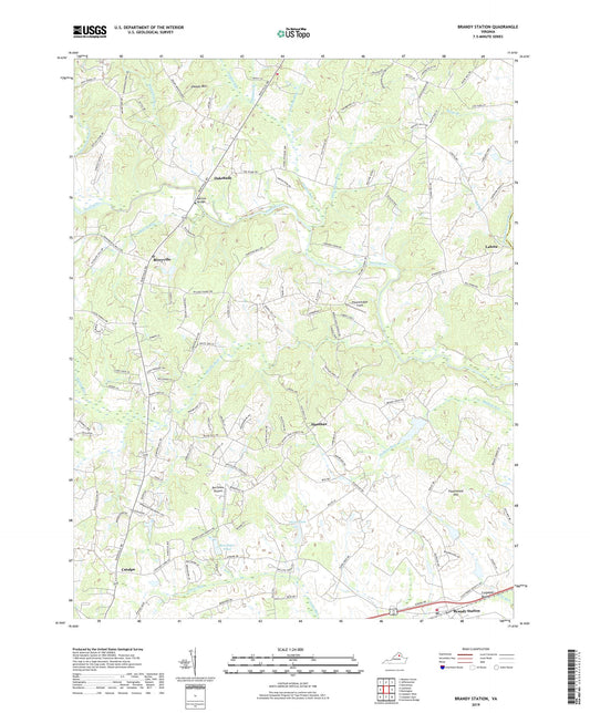 Brandy Station Virginia US Topo Map Image