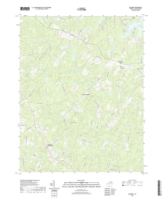 Buckner Virginia US Topo Map Image