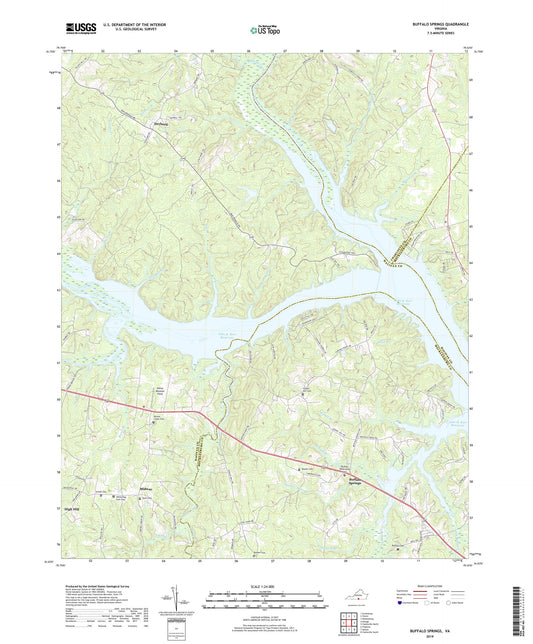 Buffalo Springs Virginia US Topo Map Image