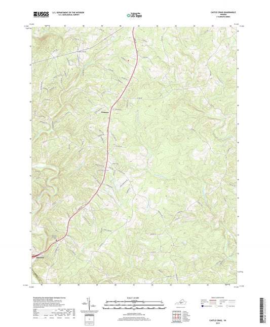 Castle Craig Virginia US Topo Map Image