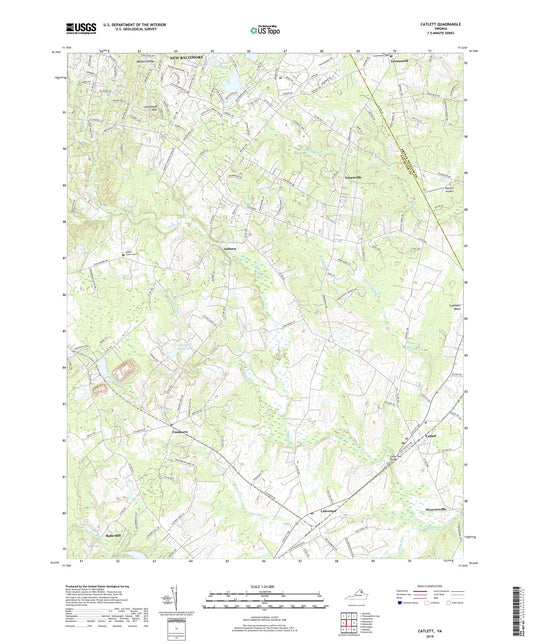 Catlett Virginia US Topo Map Image