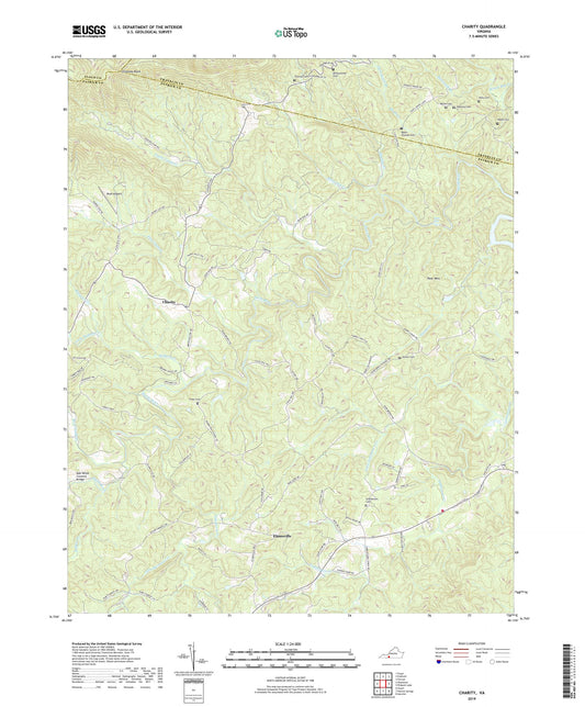 Charity Virginia US Topo Map Image