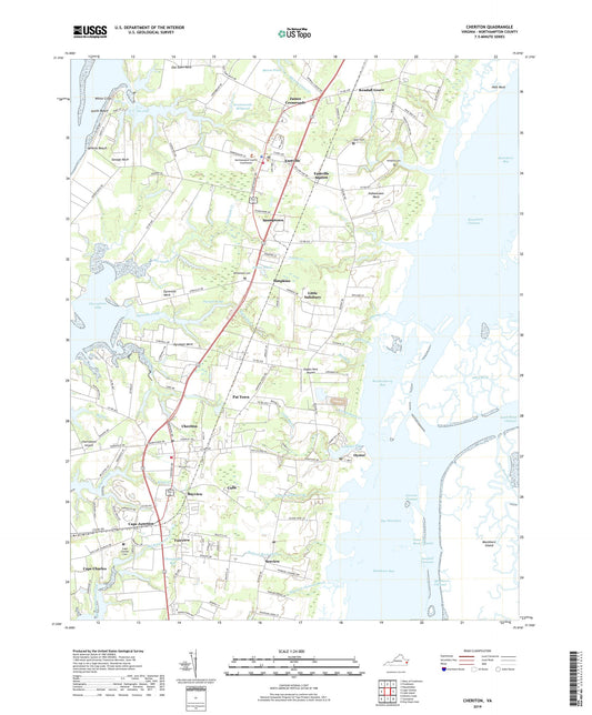 Cheriton Virginia US Topo Map Image