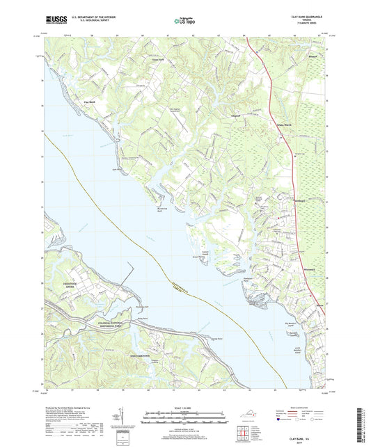 Clay Bank Virginia US Topo Map Image
