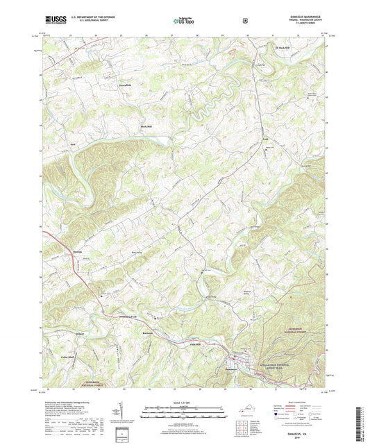 Damascus Virginia US Topo Map Image
