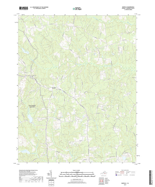Darvills Virginia US Topo Map Image