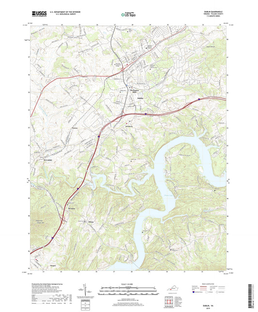 Dublin Virginia US Topo Map Image