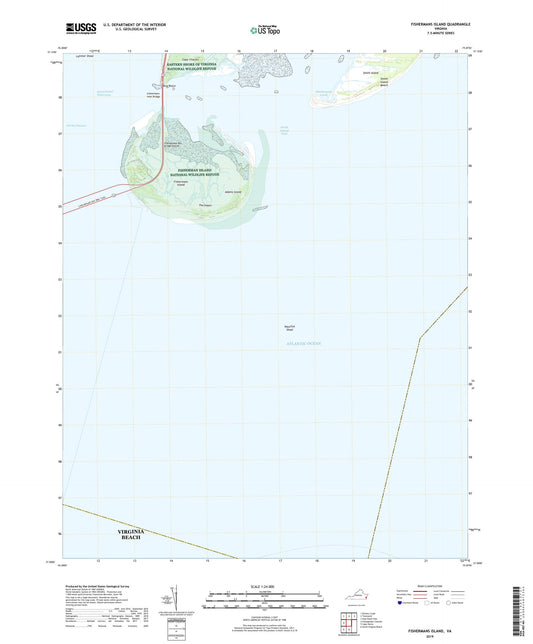 Fishermans Island Virginia US Topo Map Image