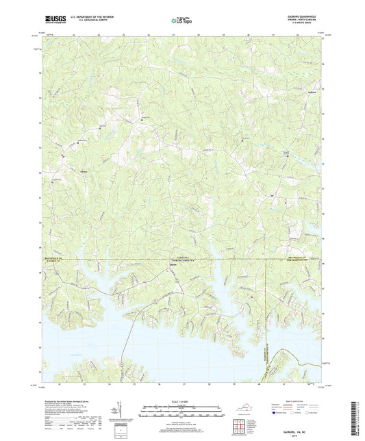 Gasburg Virginia US Topo Map Image